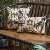 Palms outdoor cushion 43x43, forest