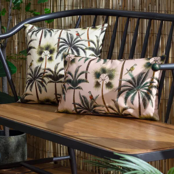 Palms outdoor cushion 43x43, forest