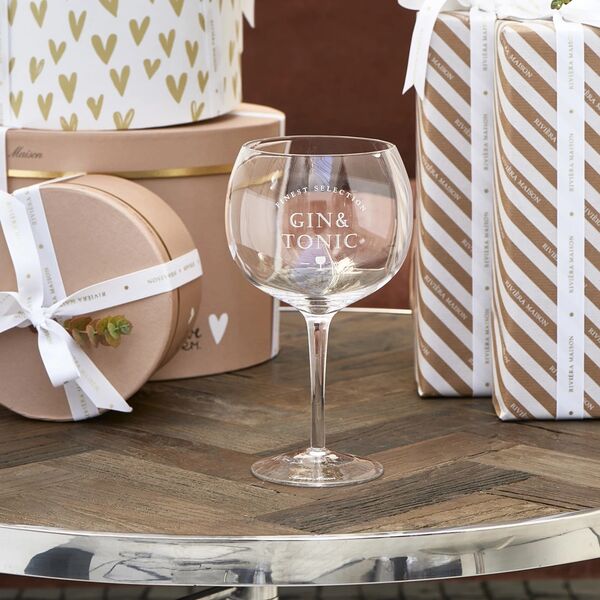 Finest selection gin & tonic glass