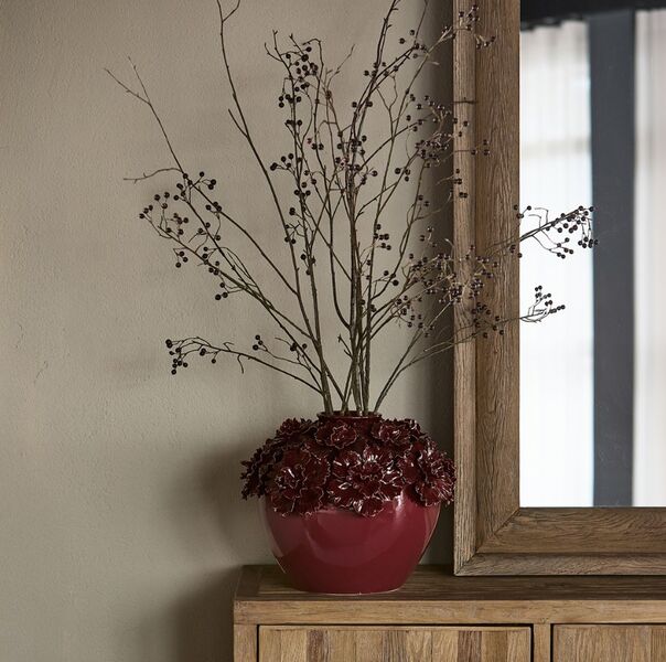 Blossom Vase, Burgundy L