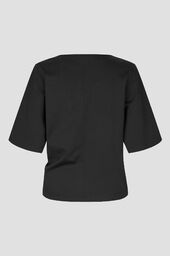 Arkai drape tee, black