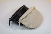 Carrie nahkalaukku M, beige/kulta