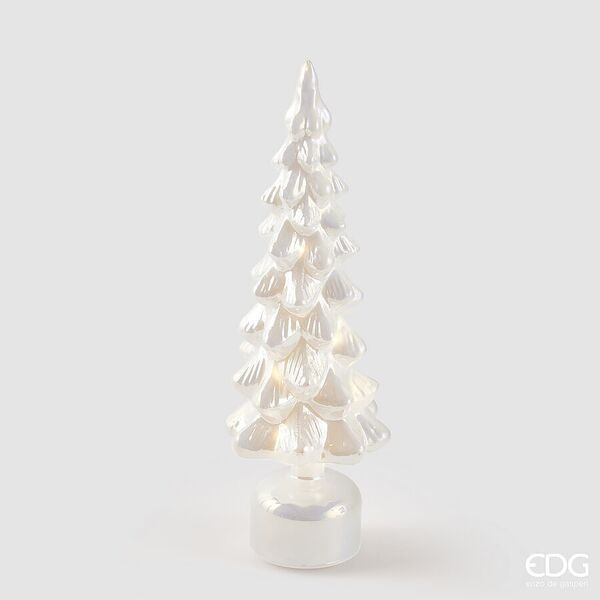 Twist Christmas tree 40cm, white