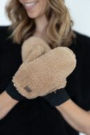 Sherpa mitten, caramel