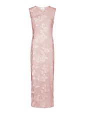 Tiranna big flower mesh dress, light pink
