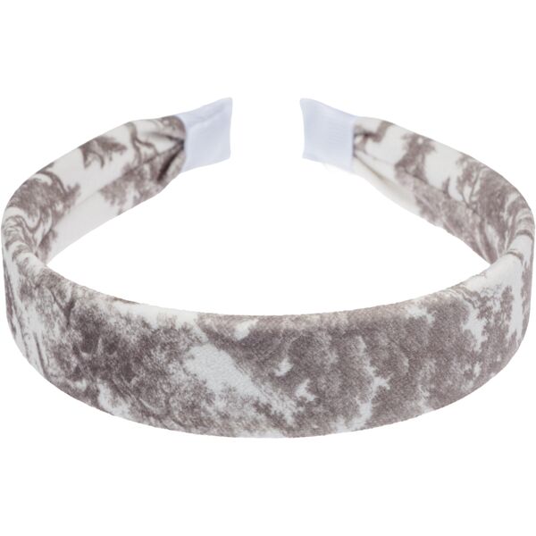 Velvet hair band, warm taupe savannah pattern