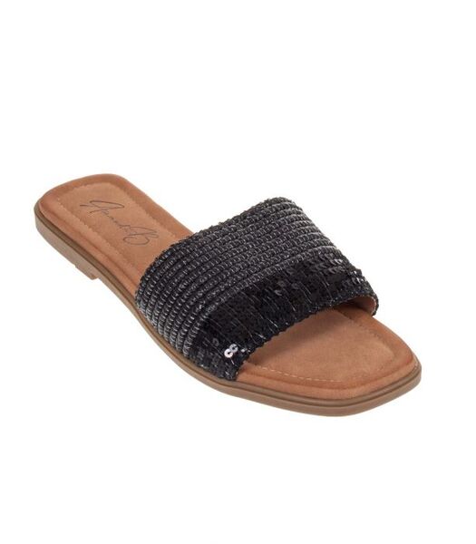 Tia paljettisandaali, musta