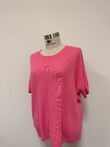 Estheme Oversized short sleeve knit, Pink