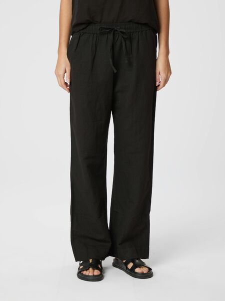 Sonar linen pants, black
