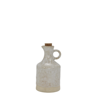 Jug with cork stopper, cream