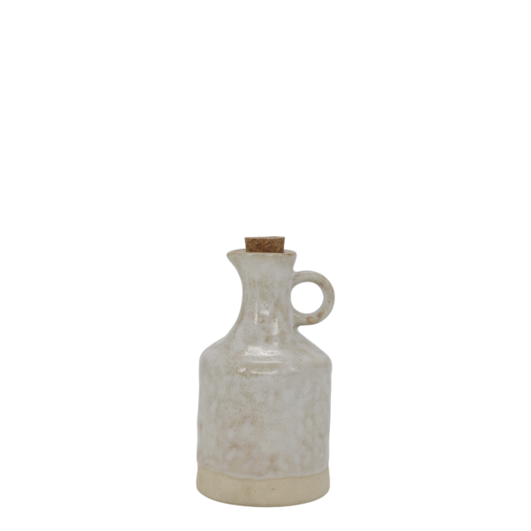 Jug with cork stopper, cream