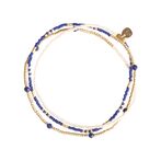 Welcome lapis lazuli gold bracelet
