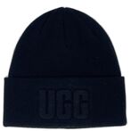 3D logo beanie, black