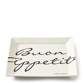 Buon appetito square plate 18x18