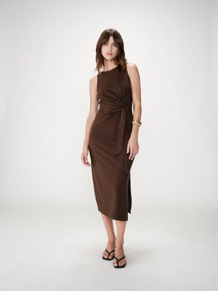 Wyla dress, chocolat
