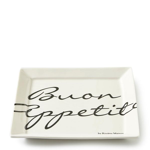 Buon appetito square plate 18x18