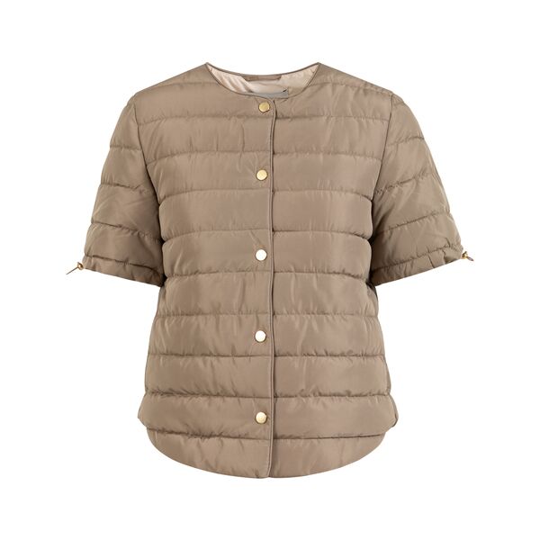Asta quilted short sleeved jacket, sand