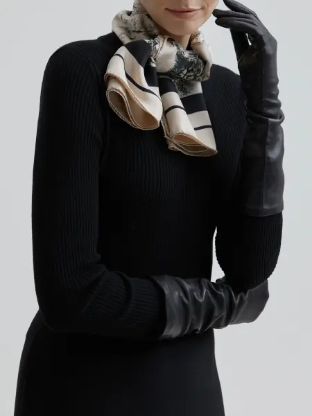 Brynn -nahkakäsineet, musta