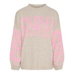 Aria knit, beige/pink
