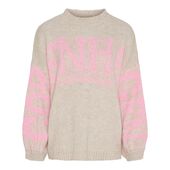 Aria knit, beige/pink