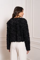 Floral jacket, black