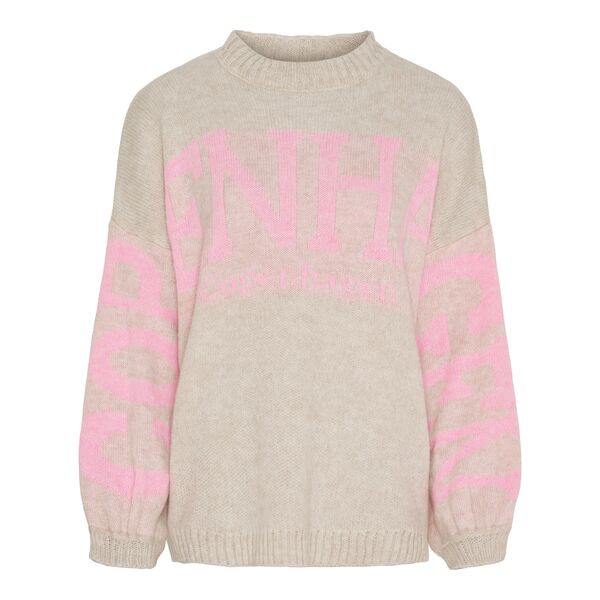 Aria knit, beige/pink
