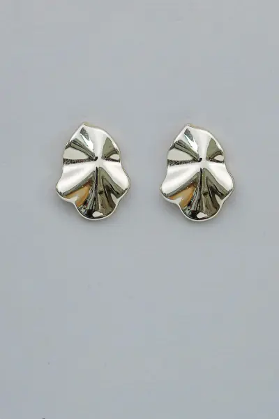 Lip earrings S, gold