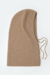 Mimi cashmere hood, oat