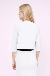 Audrey bolero, white