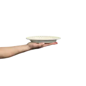 Bubbles plate 20x16cm, sand