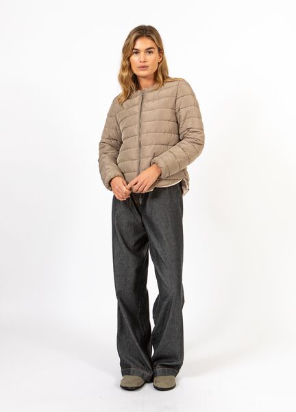 Asta quilted slim jacket, sand