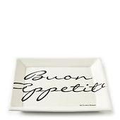 Buon appetito square plate 22x22