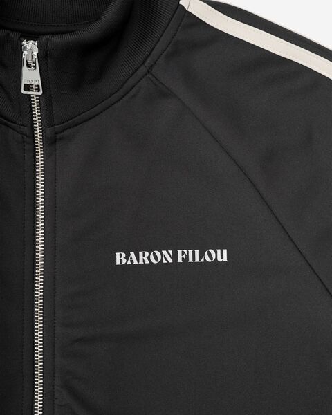 Tracksuit jacket oval backprint Filou CXLVIII, black