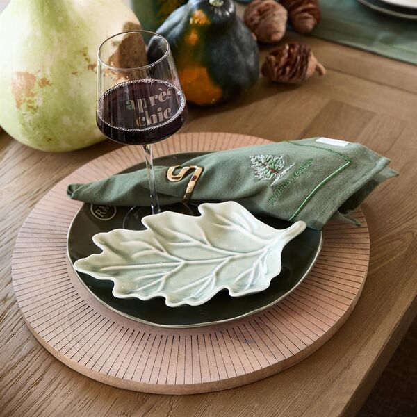 Portofino breakfast plate, green