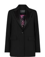 Bine Leia Satin blazer, black