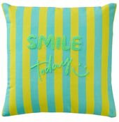 Cushion striped 45x45, smile
