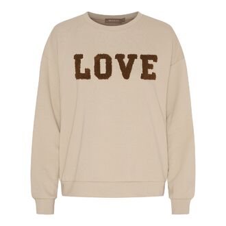 Jessa sweatshirt, beige/brown