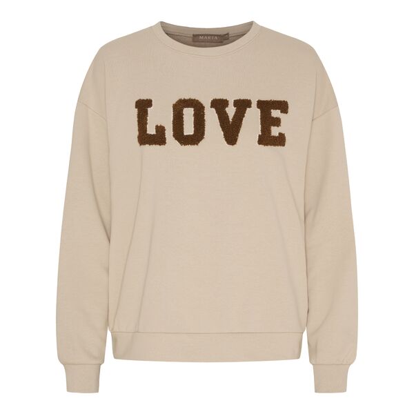 Jessa sweatshirt, beige/brown
