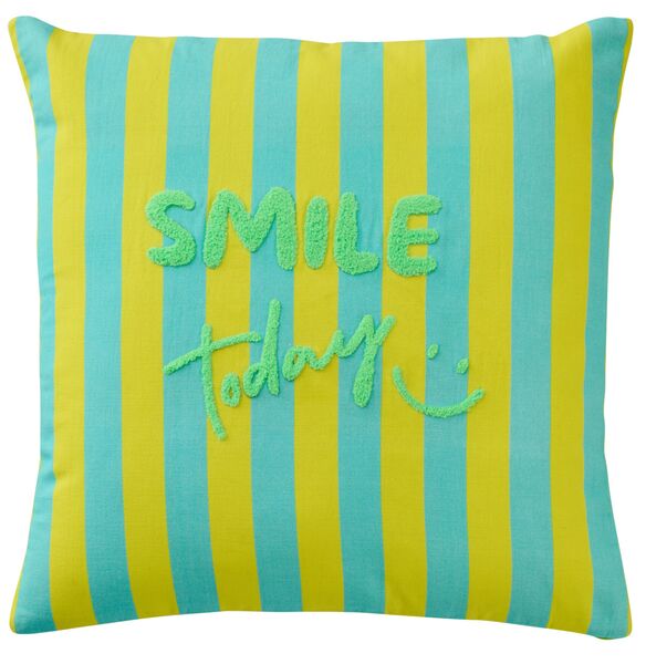 Cushion striped 45x45, smile