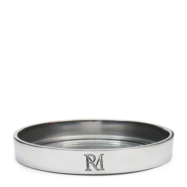 RM Maxime candle platter L, silver