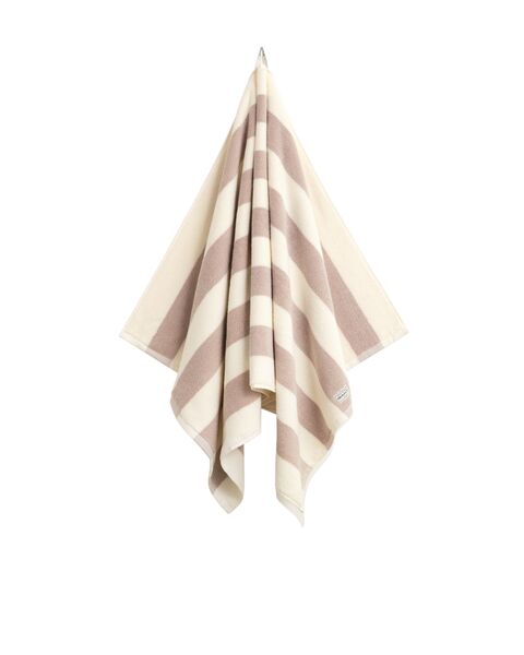 Stripe towel 70x140, silver sand