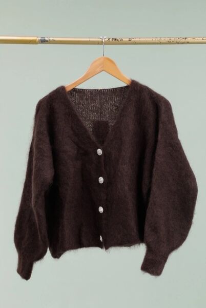 Cardigan Kid Mohair, Chocolate