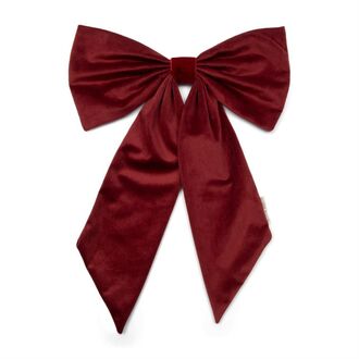 Velvet bow christmas tree decoration L