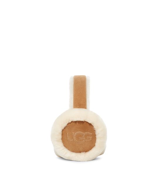 Embroidered logo earmuff, chestnut