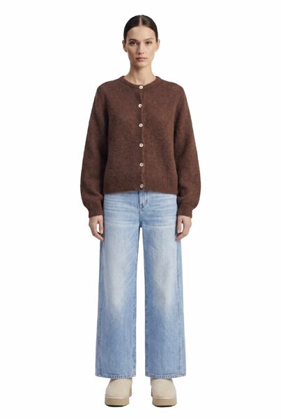 Susan alpaca cardigan, cocoa