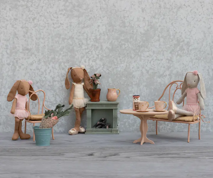 Bunny 1, brown ballet suit