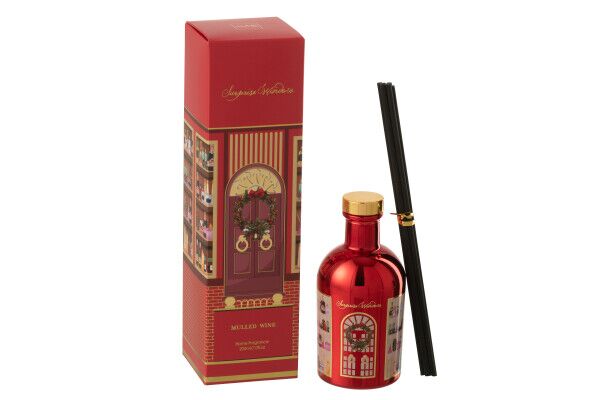 Reed diffuser surprise window fragrance oil, coral red/multicolored