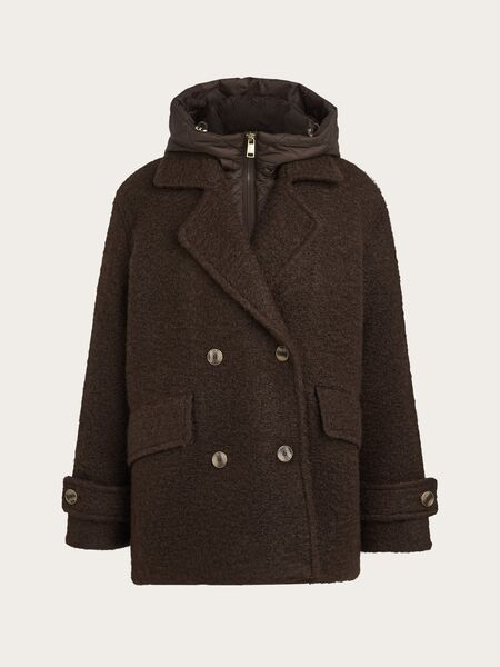 Avril short coat, dark chocolate