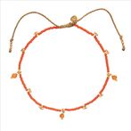Spice carnelian anklet