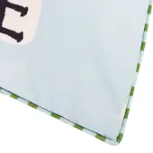 Mediterranean olive ourdoor cushion 43x43, olive/blue